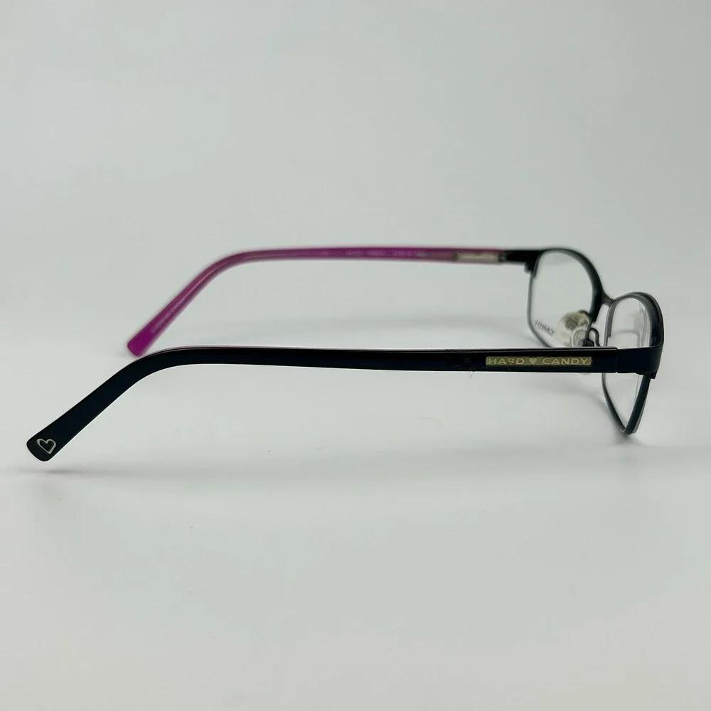 Hard Candy HC22 MBLK Women Eyeglasses Frame Black Plastic Full Rim 52-15-140 mm